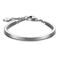  Jewelry Heart Charms Bracelets Stainless Steel 4 Color Available Chanis Bangles