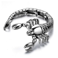 9" Scorpion Animal bracelet 316L Stainless Steel Mens Boys Chain Bangle Bracelet Wholesale Jewelry Halloween Christmas Gift-B319
