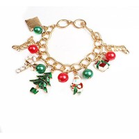 Accessories Christmas Bracelet Snowman Charm Tree Reindeer Ornament 4 Styles