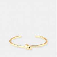 2017  New Gold-Plated Blogger Knot Cuff Stainless Steel Bangle