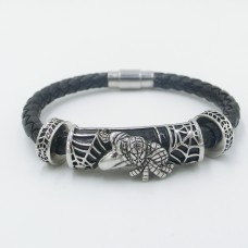 Hot Sale ODM durable clasp mens spiderman bracelet charm