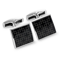 Men’s Cufflinks & Studs Set, Stainless Steel with Bullet Back Closure
