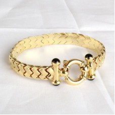 Solid Gold Plated Stainless Steel Bracelet - B545