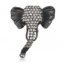 Gentle Giant Elephant Pin Stainless Steel Brooch - BR019