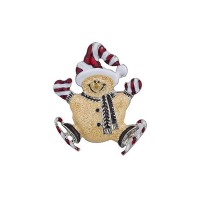 Vintage Holiday Christmas Xmas Santa Brooch Pin Jewelry - BR057