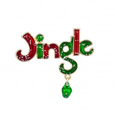 Holiday Christmas Xmas Jingle Santa Brooch Pin Jewelry Gift - BR064