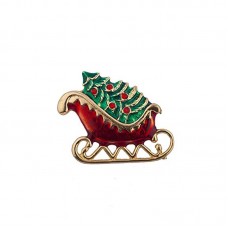 Vintage Holiday Christmas Xmas Santa Brooch Pin Jewelry - BR067