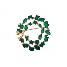Vintage Holiday Christmas Xmas Santa Brooch Pin Jewelry - BR068