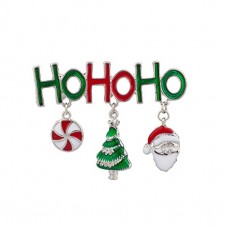 Vintage Holiday Christmas Xmas Santa Brooch Pin Jewelry - BR069