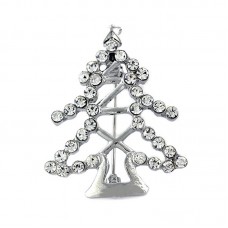 Winter Jewelry Christmas Tree Brooch Pin - BR074