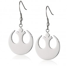 Stainless Steel Rebel Alliance Dangle Earrings