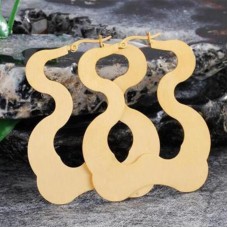 The new 2017 Stainless steel big stud earrings women jewelry
