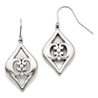Stainless Steel Shepherd Hook Dangle Earrings