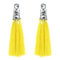 Spring Fling Statement Stainless Steel Tassel Earrings -E755