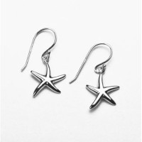 Stainless Steel Starfish Earrings- E762