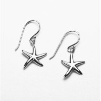 Stainless Steel Starfish Earrings- E762