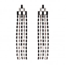 Mono Cup Chain Stainless Steel Drop Earrings- E765