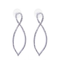 Wholesale women infinity design stainless steel party earrings  - E778