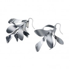 2018 High Quality Strong Durable Silver Plated Stainless Steel Winter Tree Christmas Drop Earrings