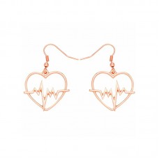 Rhinestone Fashion Jewelry Valentine's Day Red Heart Earrings Love  - E808