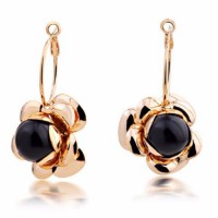 2017 new fashion jewelry 18k rose gold earrings women for christmas gift- E739