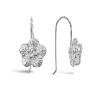 Flower Hook Earrings Stainless Steel Earrings - E767