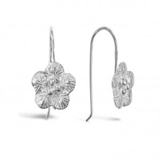Flower Hook Earrings Stainless Steel Earrings - E767
