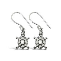 Silver Turtle Earrings Stainless Steel Earrings - E768