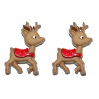 CUTE CHRISTMAS REINDEER STUD EARRINGS