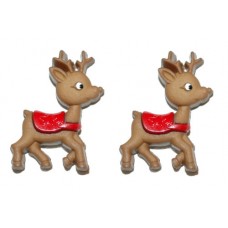 CUTE CHRISTMAS REINDEER STUD EARRINGS