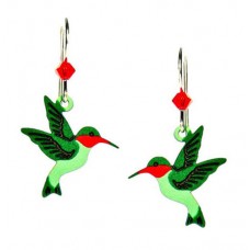 Sienna Sky HUMMINGBIRD Stainless Steel EARRINGS Christmas Dangle 