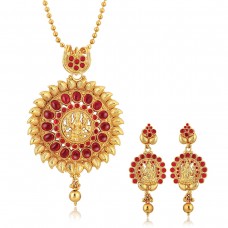 Stainless steel gold jewelry sets women pendant earrings set - JS482