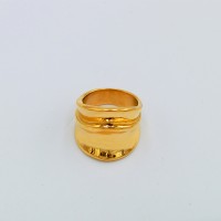 Eternal classic personality unique ring gold hat style stainless steel king