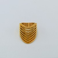 2017 classic glossy gold plated stainless steel ring SR146