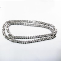 Silver color 316 stainless steel chain wholesale the alibaba thick necklace