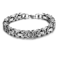 Jstyle Stainless Steel Male Chain Necklace Mens Bracelet Jewelry Set, 8mm Wide, 8.5 inch 22 24 30 inch