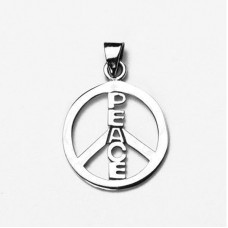 Peace Stainless Steel Pendant- N1014