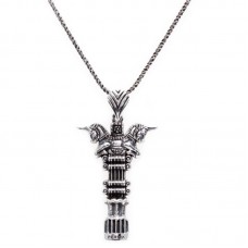  Iranian Persian King Capital Of Column Stainless Steel Necklace  - N1022