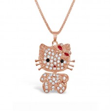 Rose-gold Plated Kitty Necklace - N1028