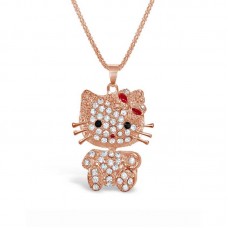 Rose-gold Plated Kitty Necklace - N1028