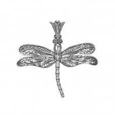 Silver Dragonfly Pendant - N1031