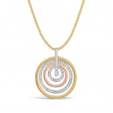 Crystal Circles Necklace - N1034
