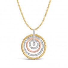 Crystal Circles Necklace - N1034