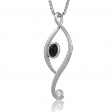 Black Onyx Elegant Harmony Pendant - N1036