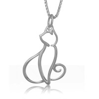 Modern Cat Pendant - N1038