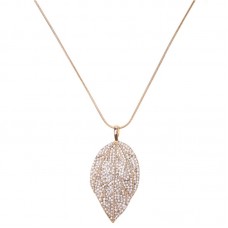 China Dongguan Factory Directly Leaf Stainless Steel Pendant Necklace-N1068