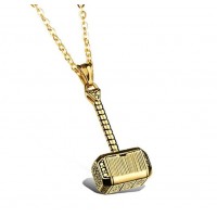 Jewelry Personalized Mens Stainless Steel Thors Hammer Pendant Necklace