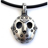 Hockey Mask Jason Friday The 13th Horror Pewter Pendant 