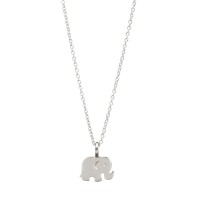 Good luck elephant necklace in stainless steel - N679