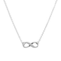 Infinite love necklace in stainless steel - N681